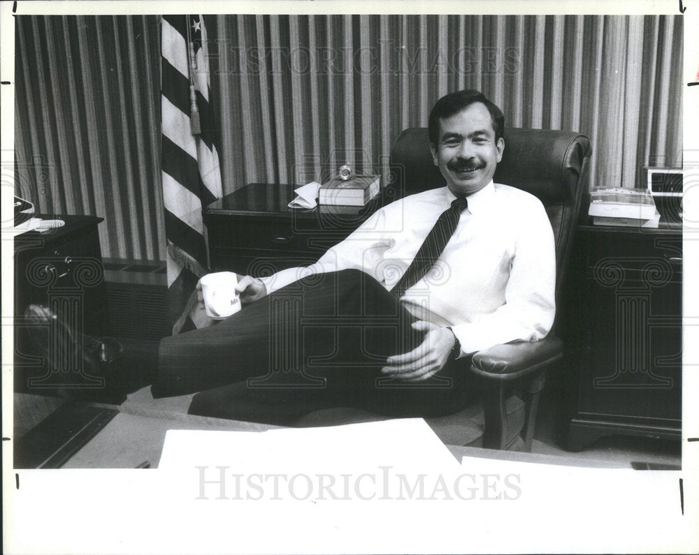 1987 Press Photo Anton Valukas United States Attorney Northern District Illinois - Historic Images