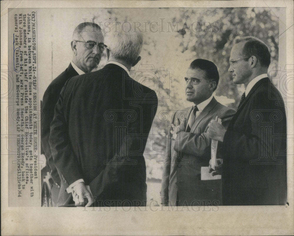 1964 Press Photo Jack Valenti President Motion Picture Association America - Historic Images