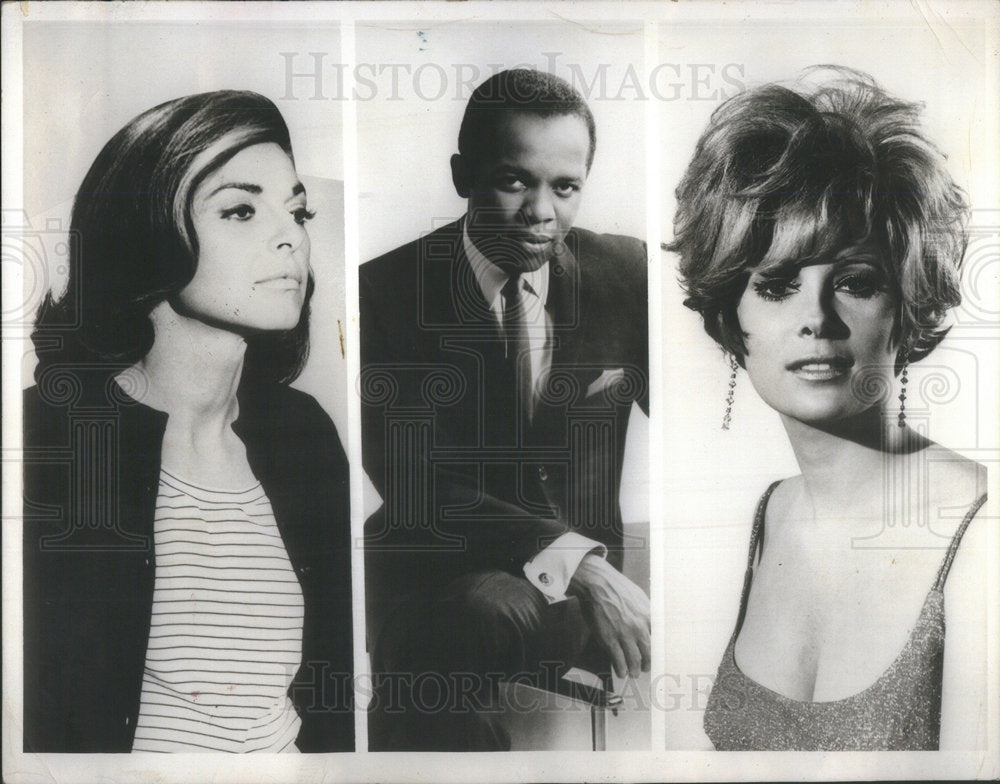 1968 Press Photo Anne Bancroft Lou Rawls Jill John star Chrysler Bob Hope Show - Historic Images