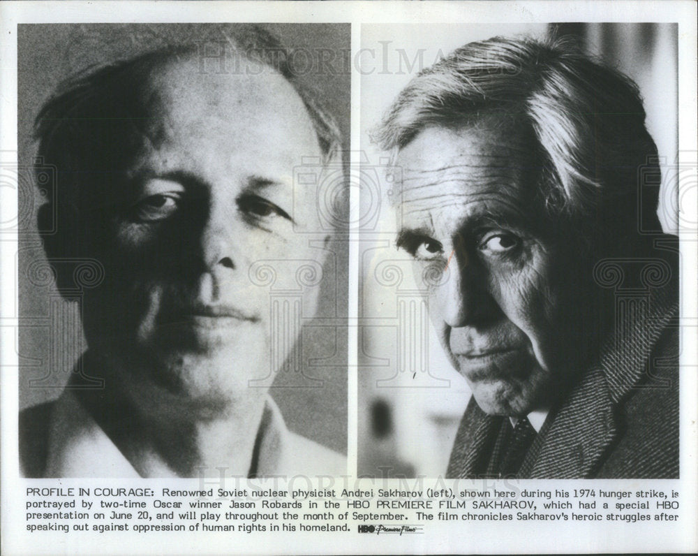 1985 Press Photo  JASON ROBARDS AMERICAN ACTOR - Historic Images