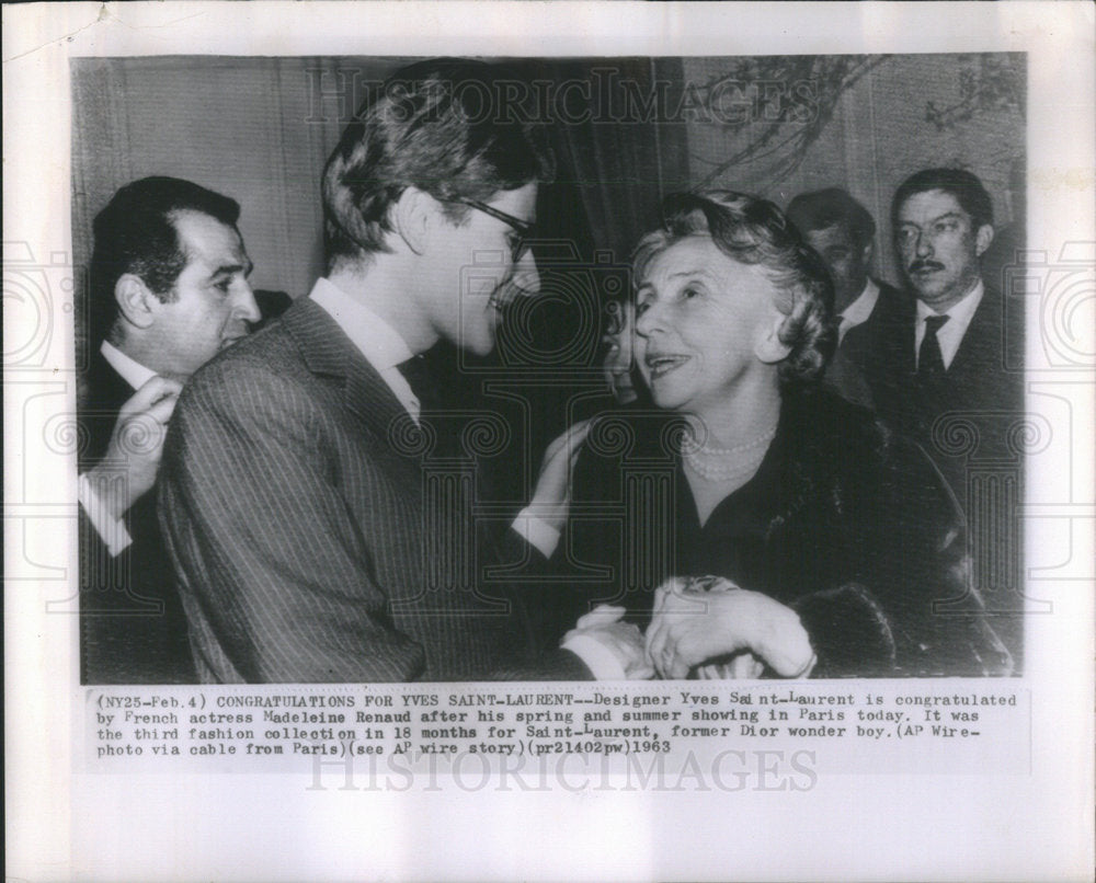 1963 Madeleine Renaud Distinguished Film Actress French Theater - Historic Images