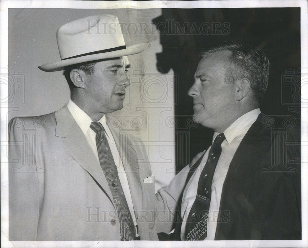 1955 Press Photo Texas Governor Shivers Indiana Governor Craig GM Conference - Historic Images