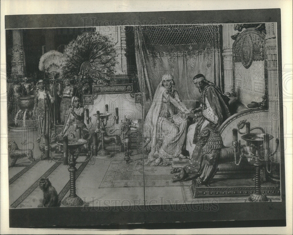 PRESS PHOTO QUEEN OF SHEBA - Historic Images