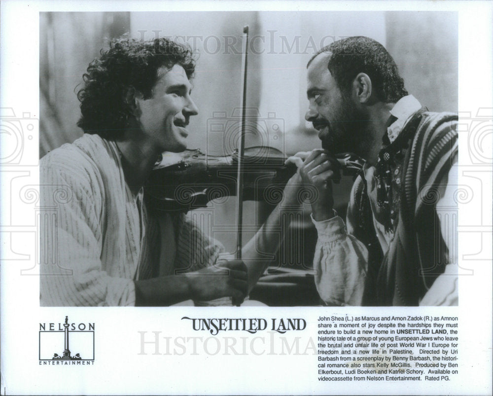 1987 Press Photo Actor John Shea Arnon Zadok Unsettled Land Movie - Historic Images