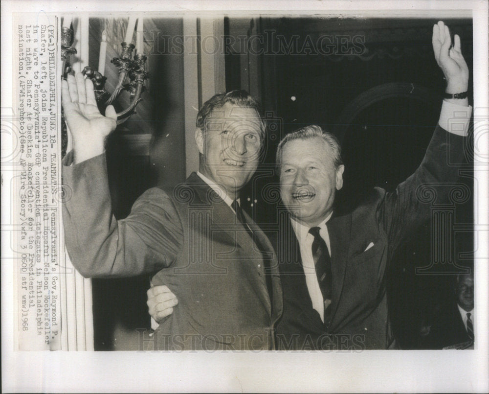 1968 Pennsylvania Governor Raymond Nelson Rockefeller GOP Convention - Historic Images