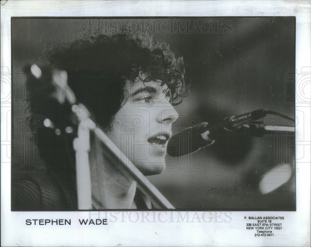 1984 Press Photo Stephen Wade - Historic Images