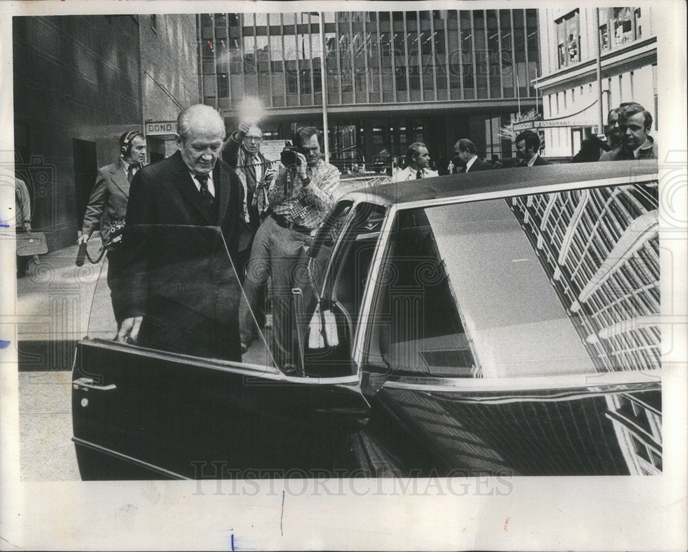 1973  COUNTY CLERK EDWARD J. BARRETT BEING SENTENCED  U.S. - Historic Images