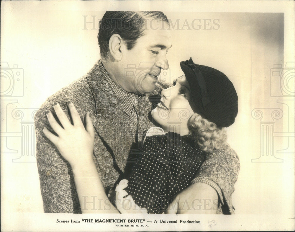 1936 Binnie Barnes & Victor McLaglen N The Magnificent Brute - Historic Images