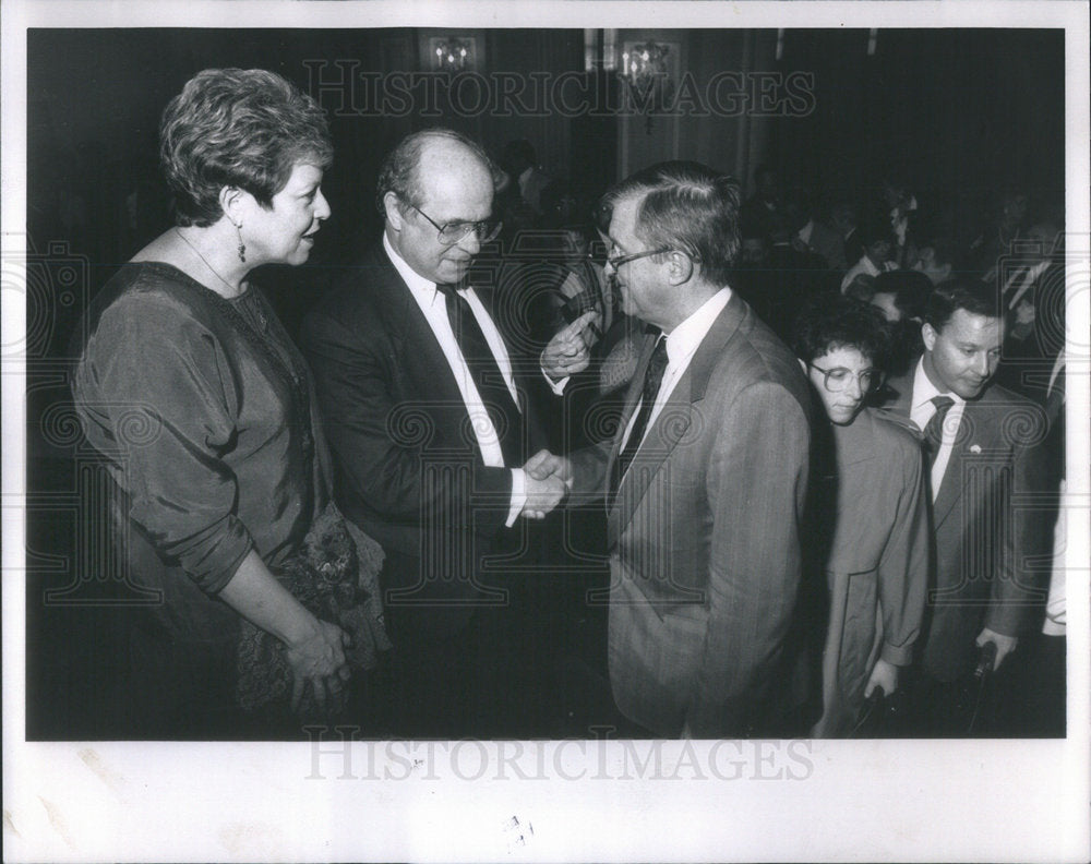 1989 Press Photo Uri Bar-Ner Gunter Wasserburg - Historic Images