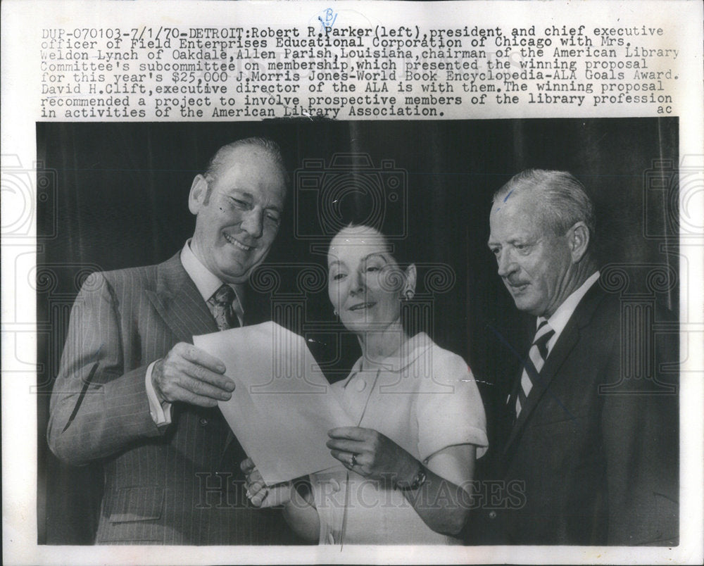 1970 Press Photo Robert R. barker president Firld enterprises educational corp. - Historic Images