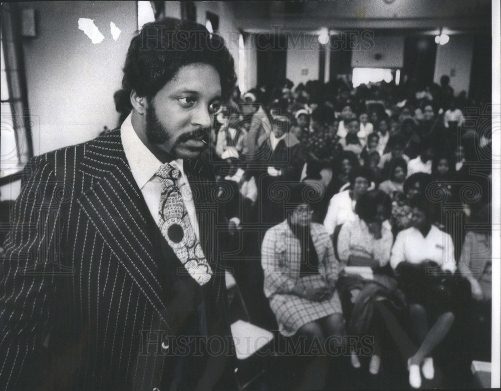 1974 Press Photo REV. T.L. BARRETT PASTOR  MT. ZION BAPTIST CHURCH CHILDREN - Historic Images