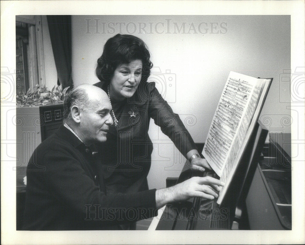 1976 Press Photo Sir Georg Soti Brgt Nilsson - Historic Images