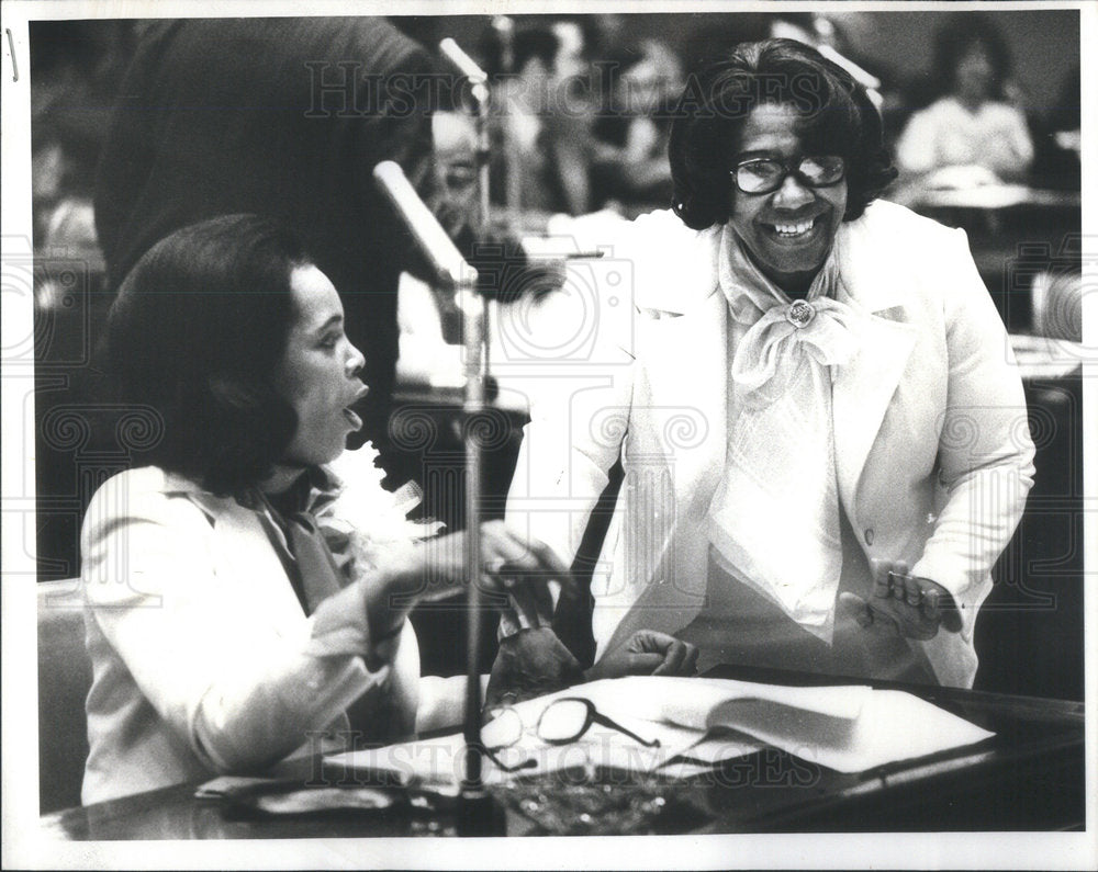 1977 Press Photo Eloise barden ald. 16th ward Marion Humes - Historic Images