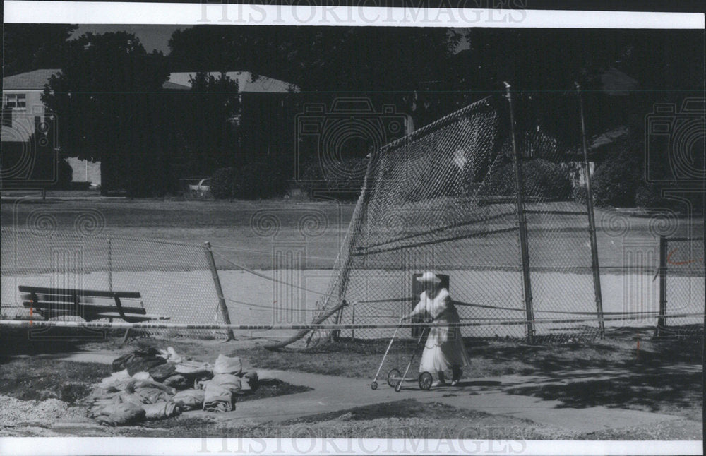 1994 Site Of Fatal Steamrolling Accident N Evanston Killed 1 Man - Historic Images