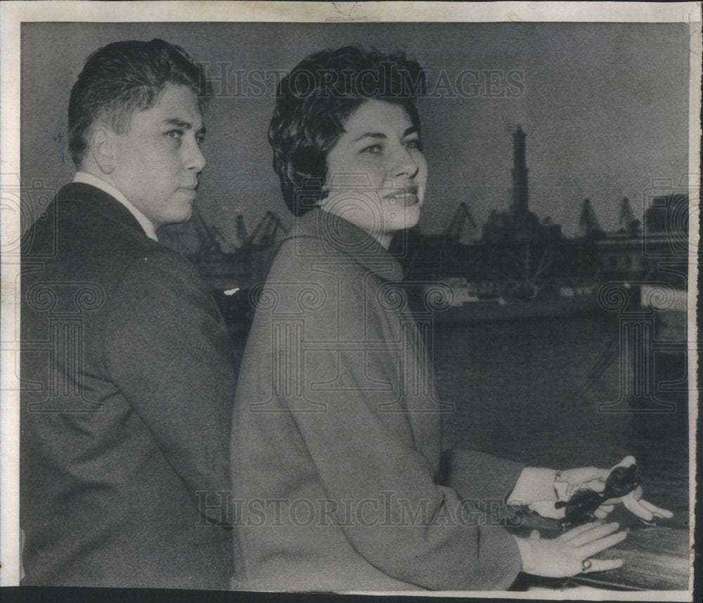 1958 Princess Soraya Former Wife Of Shah Of Iran With Brother Bijan - Historic Images