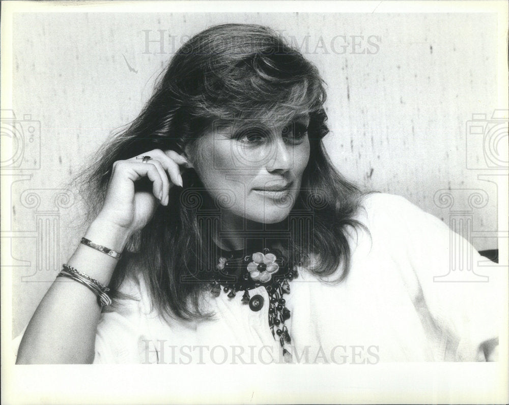 1984 Press Photo Former Miss World Ingeborg Sorenson Named Chicago Pageant Judge - Historic Images