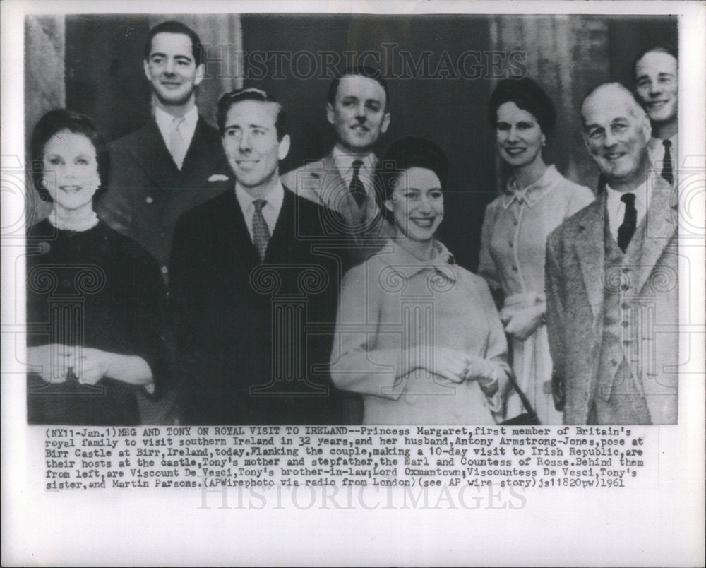 1961 Princess Margaret Britain Royal family Ireland - Historic Images