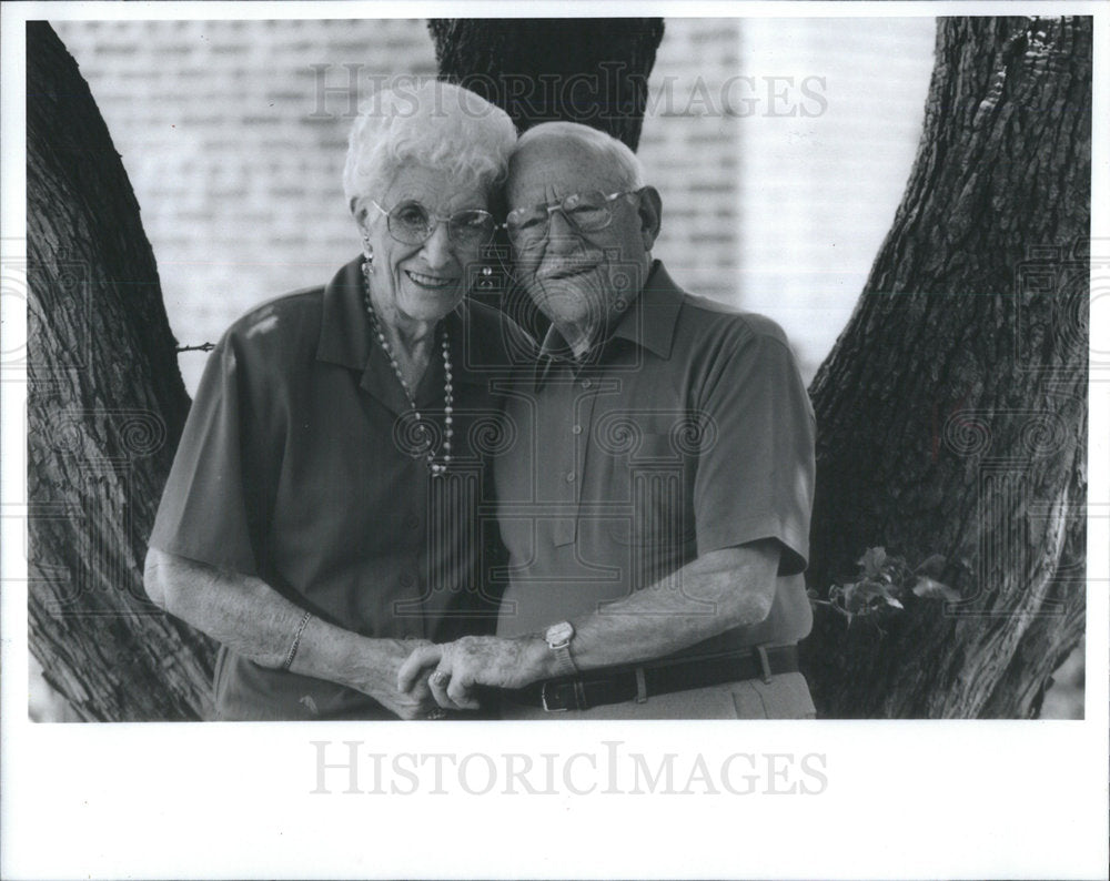 1993 Press Photo Rae Leonard Sollow married 65 Years - RSC37673 - Historic Images