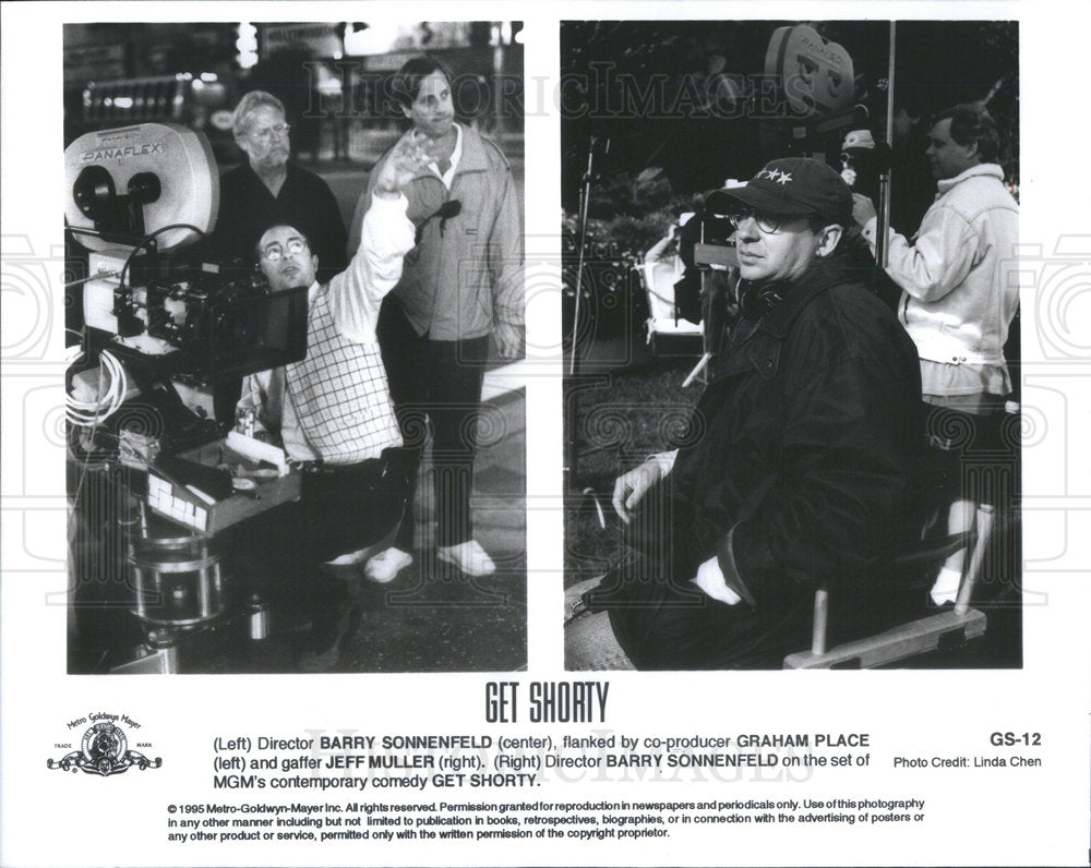 1995 Press Photo Director Barry Sonnenfeld Get Shorty Movie Set Graham Place - Historic Images