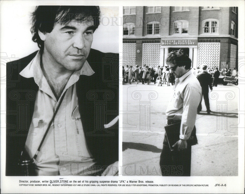 1994 Press Photo Director Producer Writer Oliver Stone JFK - Historic Images