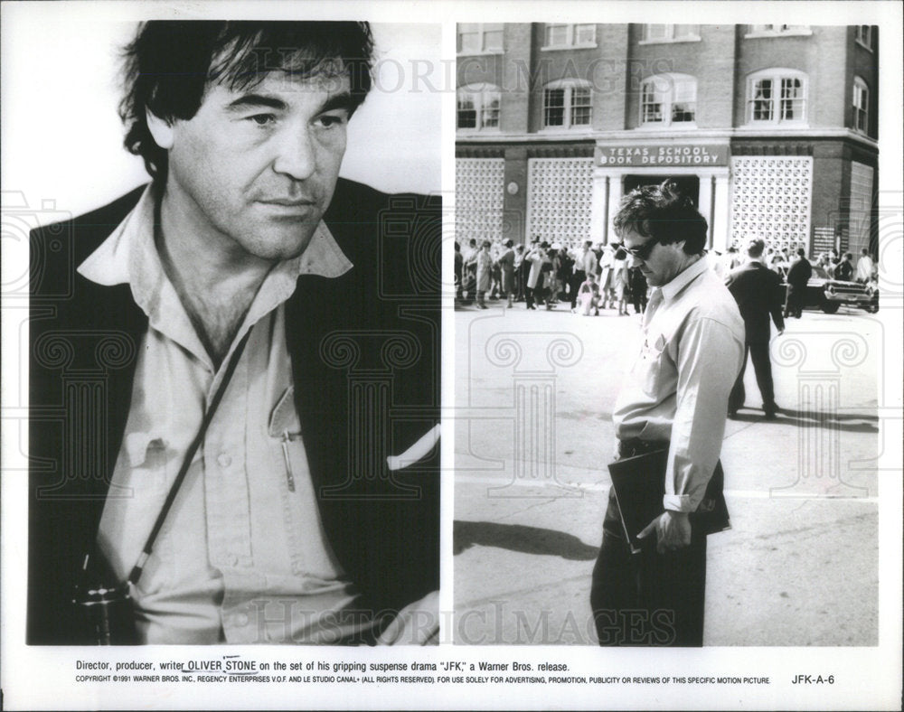 1991 Press Photo Oliver Stone - RSC37725 - Historic Images