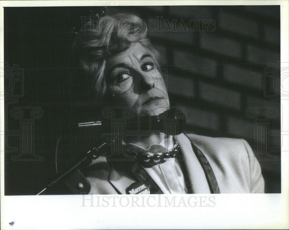 1985 Press Photo Carol Storm Actress Byrne Baby III Revue - Historic Images