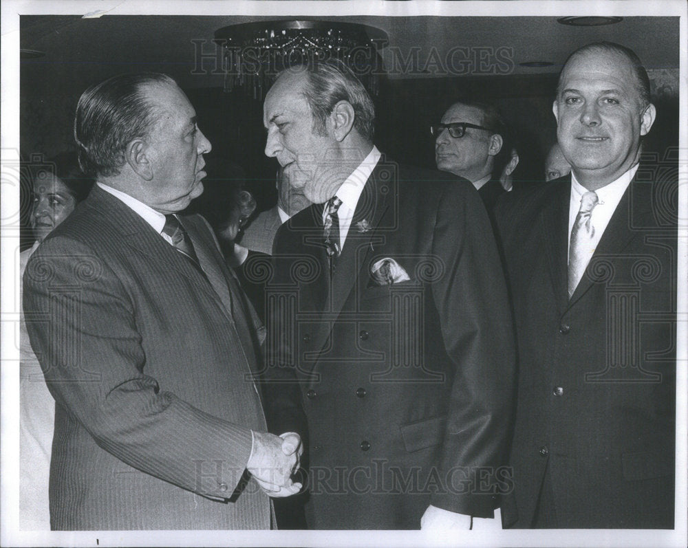 1970 Richard Daley Victor Hagner William Edwards  - Historic Images