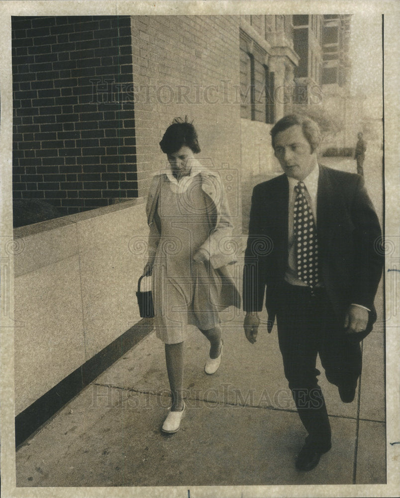 1974 Press Photo Mary Vanecko Richard Daley - Historic Images