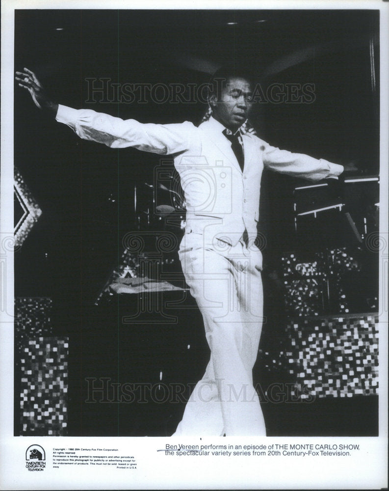 press photo Ben Vereen On The Monte Carlo Show - Historic Images