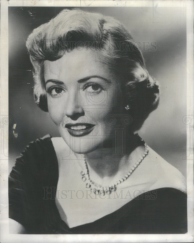 1955 Press Photo Actress Martha Vickers In Firedside Theater "No Place To Live" - Historic Images