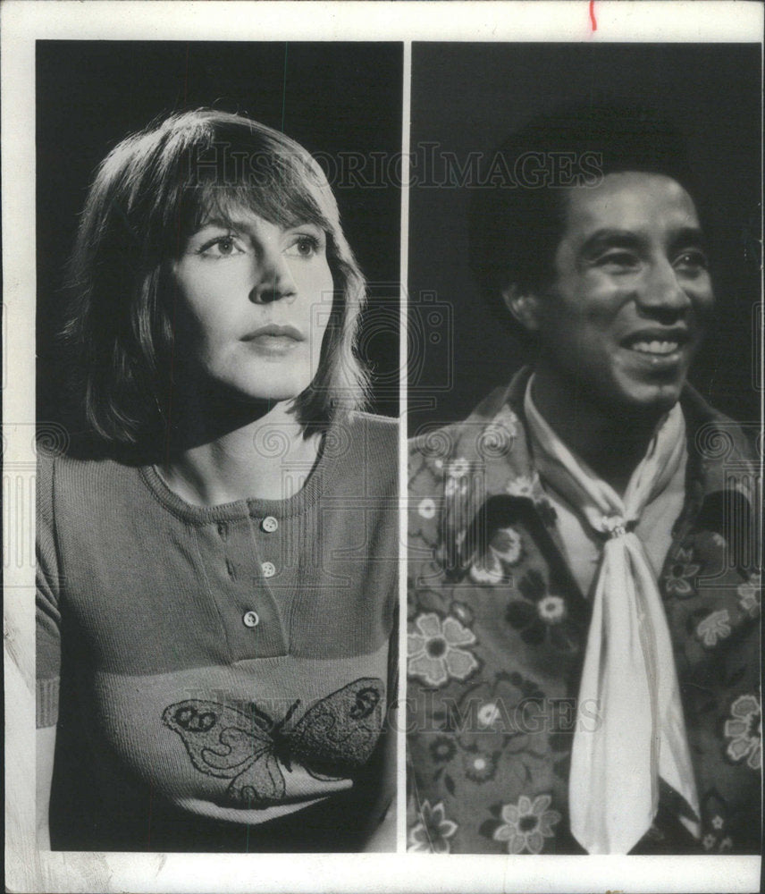 1974 Press Photo American Music Awards Hosts Helen Reddy And Smokey Robinson - Historic Images