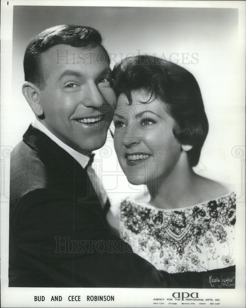 1956 entertainers Bud Cece Robinson - Historic Images