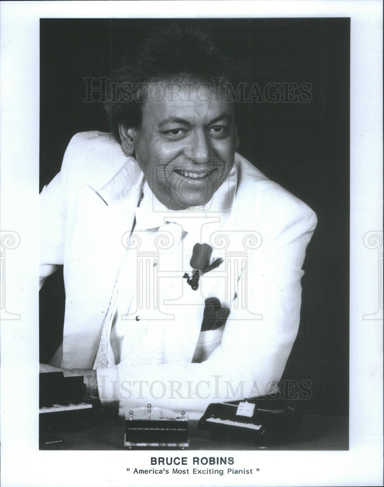 1993 Press Photo Bruce Robins America's Pianist Died Bernard Mitchell Hospital - Historic Images