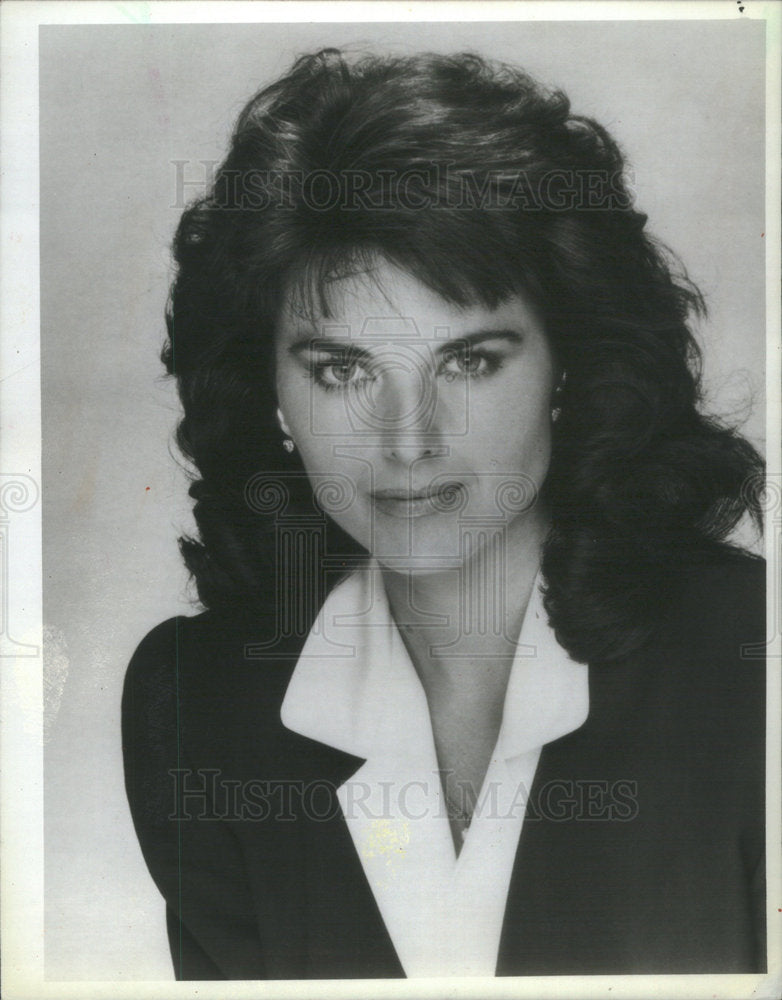 1987 Press Photo Portrait Maria Shriver Co-Anchor of  NBC&#39;s Sunday Today - Historic Images