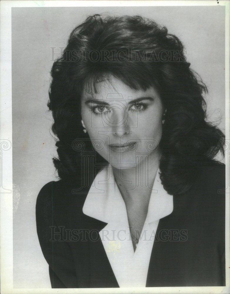 1987 Press Photo Portrait Maria Shriver Co-Anchor of  NBC's Sunday Today - Historic Images
