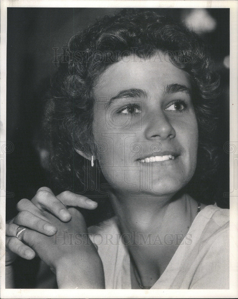1985 Press Photo Pamela Howard Shriver Lazenby Professional Tennis Player - Historic Images