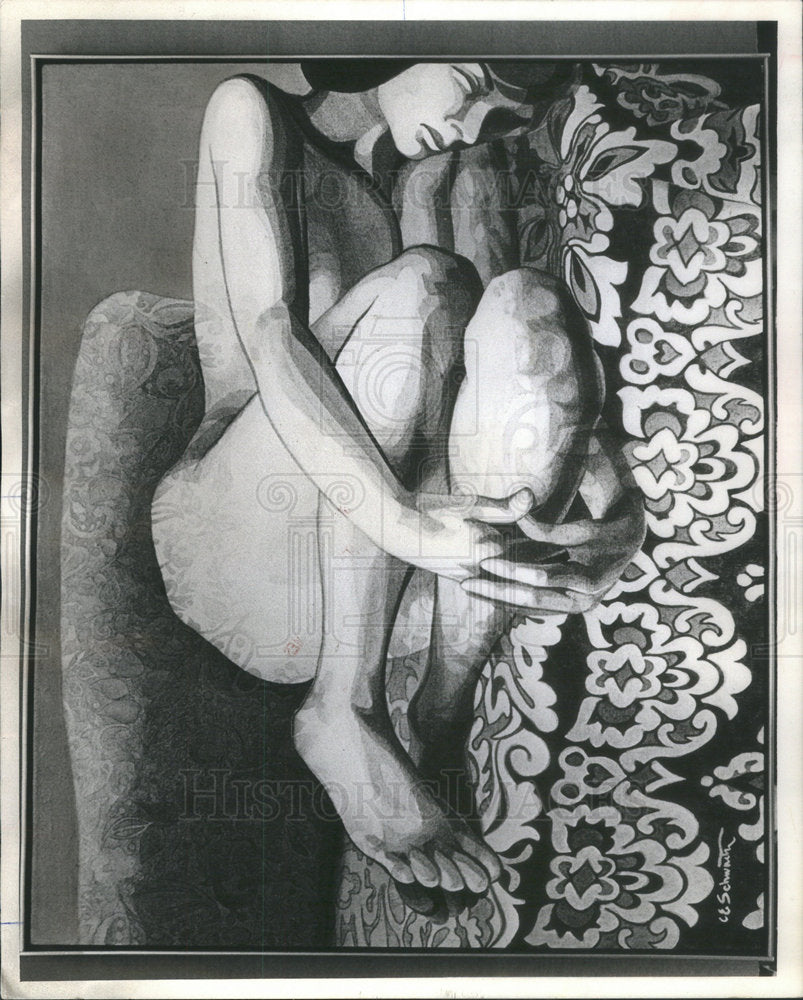 1972 Heirloom Schwartz Tower Gallery Revealing Caught Behind - Historic Images