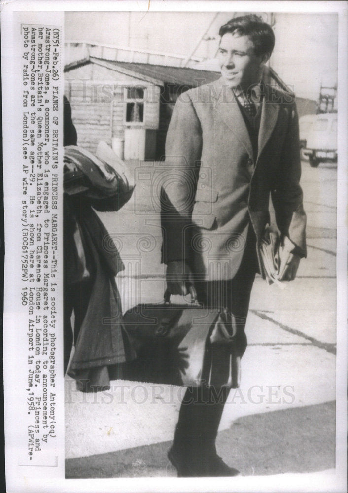 1960 Press Photo Antony Armstrong Jones Margareta Britain Elizabeth London - Historic Images