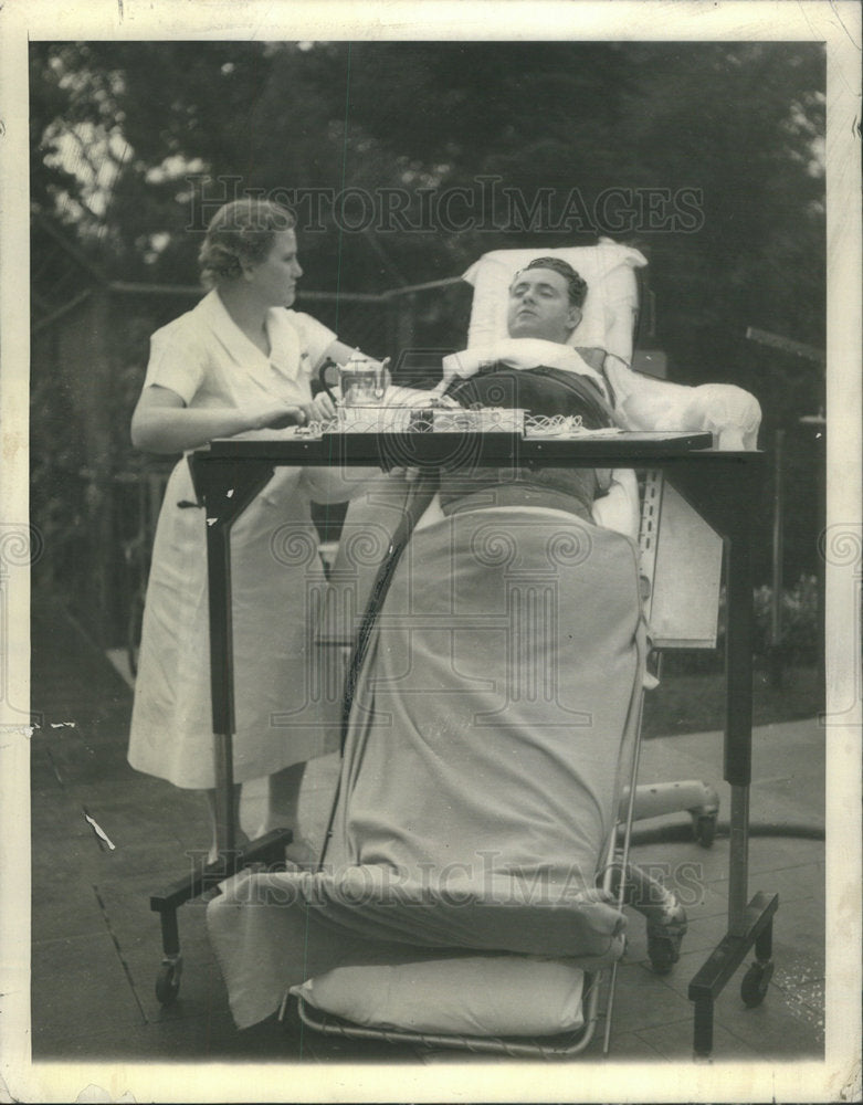 1938 Fred Snite Jr. at Treatment  - Historic Images