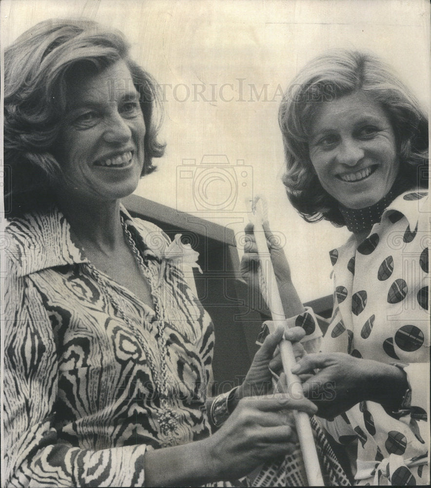 1974 Mrs. Stephen E. Smith At The Merchandise Marts Ceremony - Historic Images