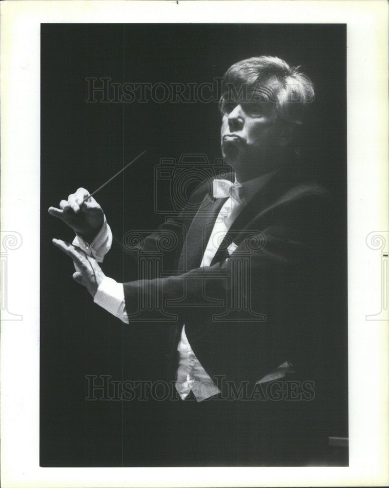 1984 Press Photo  Cleveland Honeymoon Orchestra Music Director Christoph Von - Historic Images