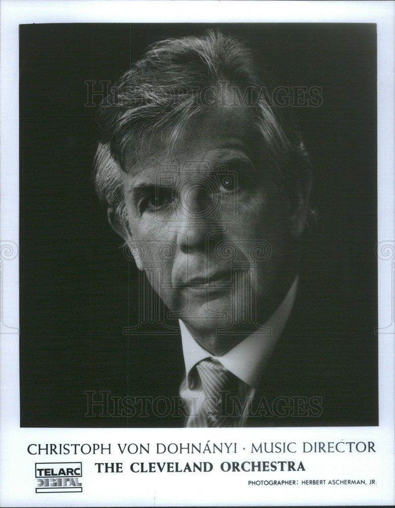 1995 Press Photo Christoph von Dohnányi German conductor of Hungarian Ancestry. - Historic Images