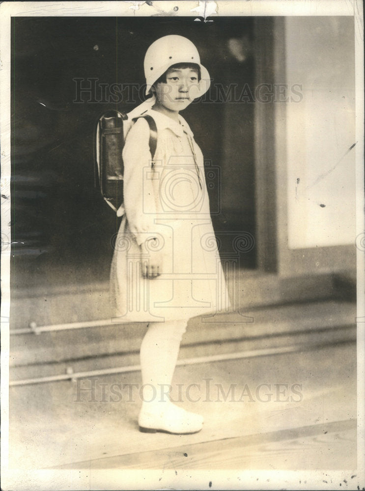 1932 Shigeko Teru-No-Miya Daughter Emperor Empress Japan School Day - Historic Images