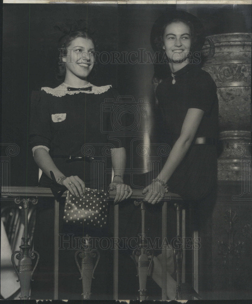 1937 Julia Patterson and Joan Ford Pressed into Service Cigarette - Historic Images