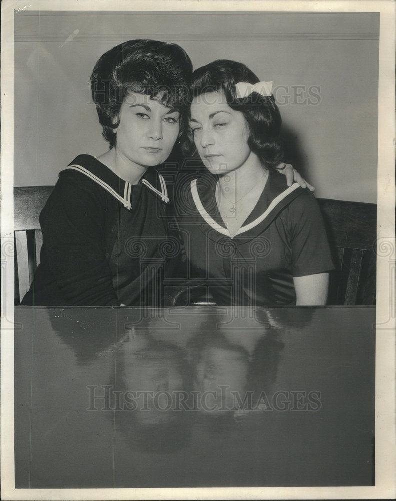 1964 Sister Comforts Sister Charged With Slaying Husband - Historic Images