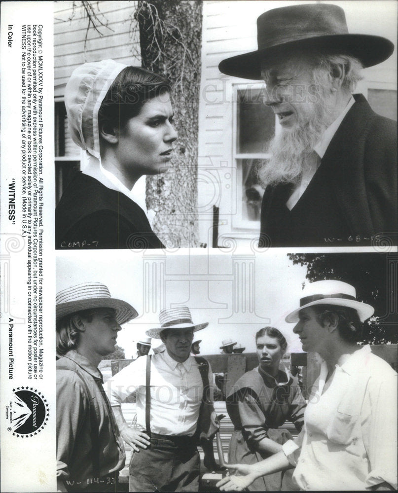 1985 Press Photo Harrison Ford Kelly McGillis Alexander Godunov Maurice Jarre - Historic Images