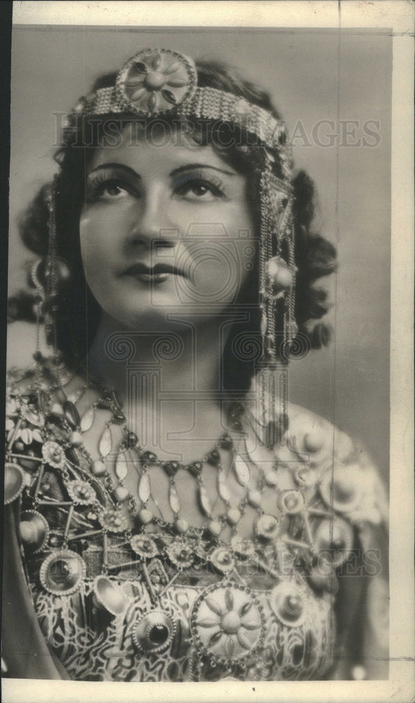 1943 Press Photo Stella Roman as Aida in Open-Air Presentations of the Opera - Historic Images