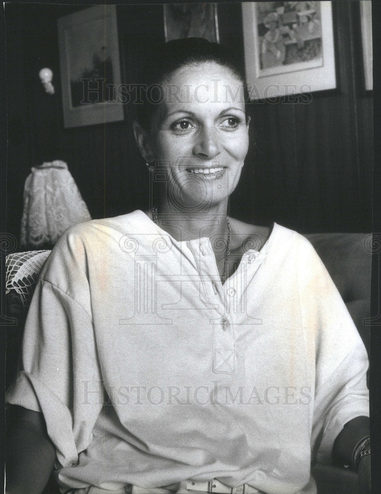 1985 Press Photo Mrs. Ilana Romano Israeli Resident & Terrorist Victim - Historic Images