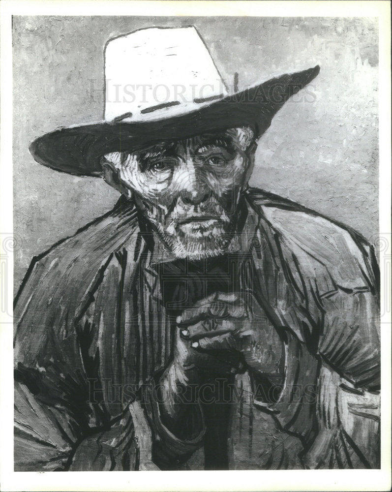 1980 Press Photo Oil Portrait Of Patience Escalier By Artist Vincent Van Gogh - Historic Images