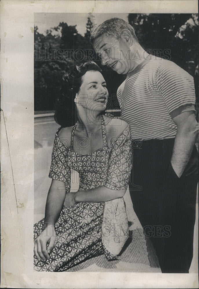 1948 Press Photo Prince Mike Ramanoff Restauranteur Beverly Hills Gloria Lister - Historic Images